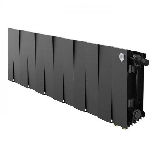 Биметаллический радиатор Royal Thermo PianoForte 200 Noir Sable VDR/12 секций с нижним подключением
