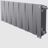 Биметаллический радиатор Royal Thermo PianoForte 300 Silver Satin VDR/14 секций с нижним подключением