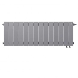 Биметаллический радиатор Royal Thermo PianoForte 300 Silver Satin VDR/14 секций с нижним подключением