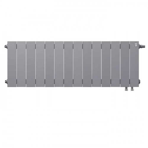 Биметаллический радиатор Royal Thermo PianoForte 300 Silver Satin VDR/14 секций с нижним подключением
