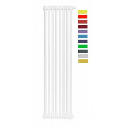 Трубчатый радиатор Zehnder Charleston 2180/8 секций, боковое подключение №1270, 3/4", RAL 9016 (белый)
