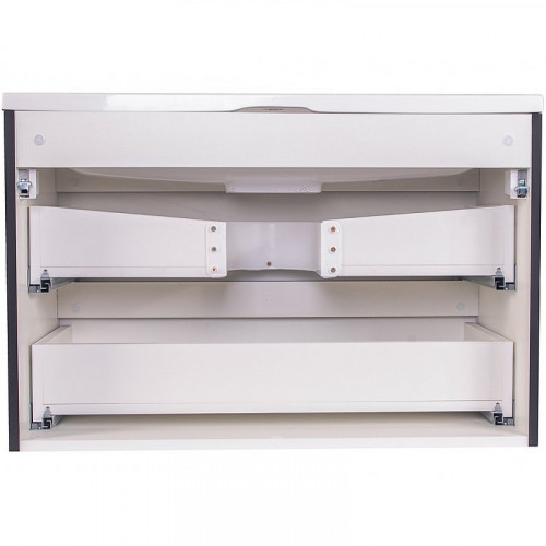 Тумба с раковиной Style Line Бергамо мини СС-00002366/СС-00002360 90 Люкс Plus черный