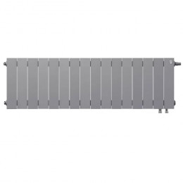 Биметаллический радиатор Royal Thermo PianoForte 300 Silver Satin VDR/16 секций с нижним подключением