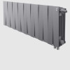 Биметаллический радиатор Royal Thermo PianoForte 300 Silver Satin VDR/16 секций с нижним подключением