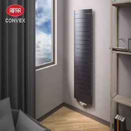 Биметаллический радиатор Rifar Convex Ventil 500/22 секции с нижним центральным подключением, антрацит