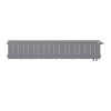 Биметаллический радиатор Royal Thermo PianoForte 200 Silver Satin VDR/18 секций с нижним подключением