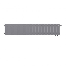 Биметаллический радиатор Royal Thermo PianoForte 200 Silver Satin VDR/18 секций с нижним подключением