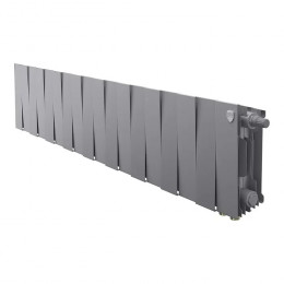 Биметаллический радиатор Royal Thermo PianoForte 200 Silver Satin VDR/18 секций с нижним подключением