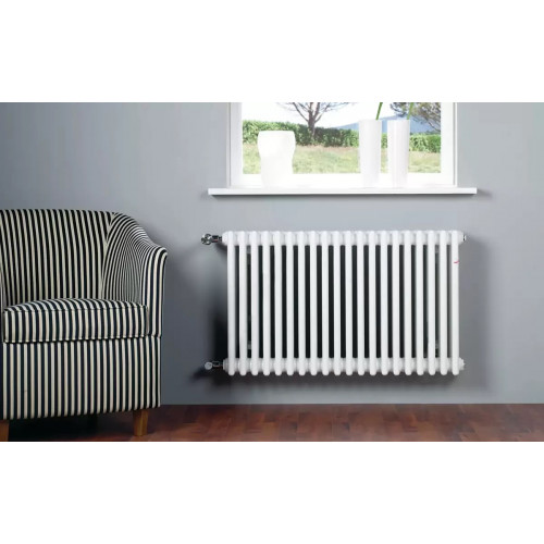 Трубчатый радиатор Zehnder Charleston Completto 2056/12 секций, боковое подключение №1270, 3/4", RAL 9016 (белый)