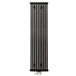 Трубчатый радиатор Zehnder Charleston Completto 2180/6 секций, нижнее подключение V001, RAL 9217 (черный)