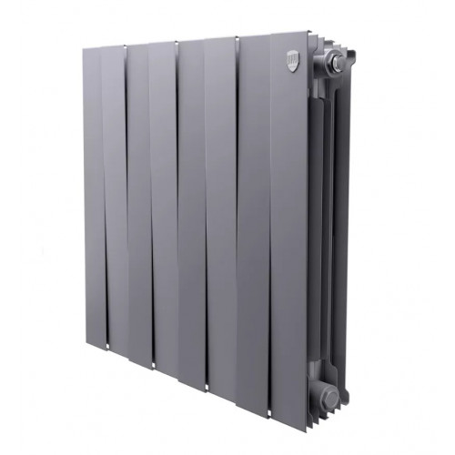 Радиатор биметаллический Royal Thermo PianoForte Satin Silver 500 8 секций