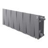 Биметаллический радиатор Royal Thermo PianoForte 200 Silver Satin VDR/12 секций с нижним подключением