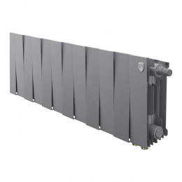 Биметаллический радиатор Royal Thermo PianoForte 200 Silver Satin VDR/12 секций с нижним подключением