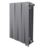 Биметаллический радиатор Royal Thermo PianoForte 500 Silver Satin VDR/8 секций