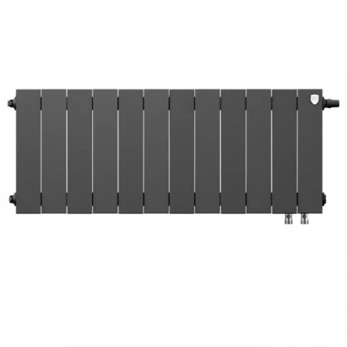 Биметаллический радиатор Royal Thermo PianoForte 300 Noir Sable VDR/12 секций с нижним подключением
