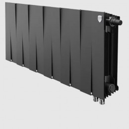 Биметаллический радиатор Royal Thermo PianoForte 300 Noir Sable VDR/12 секций с нижним подключением
