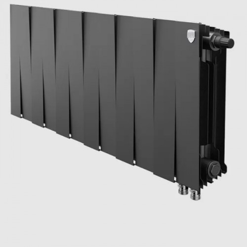 Биметаллический радиатор Royal Thermo PianoForte 300 Noir Sable VDR/12 секций с нижним подключением