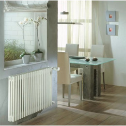 Трубчатый радиатор Zehnder Charleston 3057/08 секций, боковое подключение №1270, 3/4", RAL 9016 (белый)