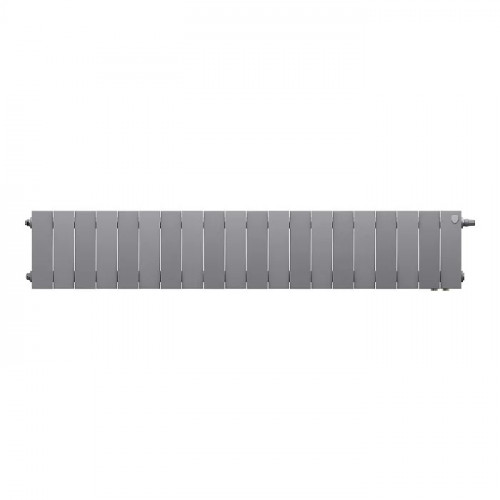 Биметаллический радиатор Royal Thermo PianoForte 200 Silver Satin VDR/20 секций с нижним подключением