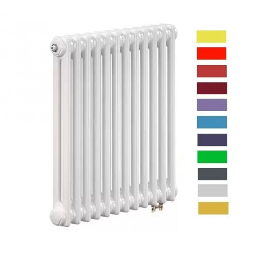 Трубчатый радиатор Zehnder Charleston Completto 2056/8 секций, нижнее подключение V001, 1/2", RAL 9016 (белый)