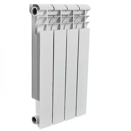 Алюминиевый радиатор Rommer Profi 500/4 секции, с боковым подключением