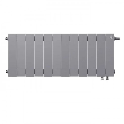 Биметаллический радиатор Royal Thermo PianoForte 300 Silver Satin VDR/12 секций с нижним подключением