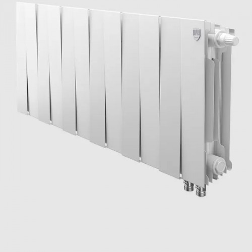 Биметаллический радиатор Royal Thermo PianoForte 300 Bianco Traffico VDR/12 секций с нижним подключением