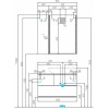 Акватон Шкаф подвесной Терра 24 дуб кантри/антрацит