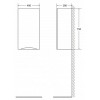 BelBagno Шкаф для ванной FLY-MARINO-750 R Bianco Lucido