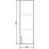 Comforty Шкаф подвесной Бонн 35 дуб дымчатый/графит