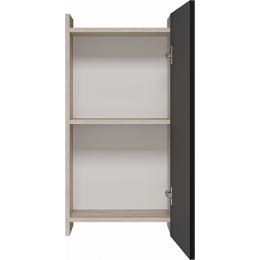 Misty Шкаф подвесной Поло 40 антрацит/дуб галифакс белый