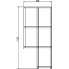 Comforty Стеллаж подвесной Порто 50 с открытыми полками дуб дымчатый/серый графит