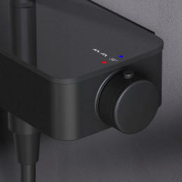 Душевая система Am.Pm Inspire V2.0 F0750A522 черный матовый