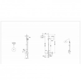 Душевая стойка Bravat Rhein F6429564BW-A-ENG
