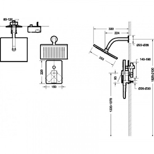 Душевой комплект Bravat Phillis F856101C-B-ENG