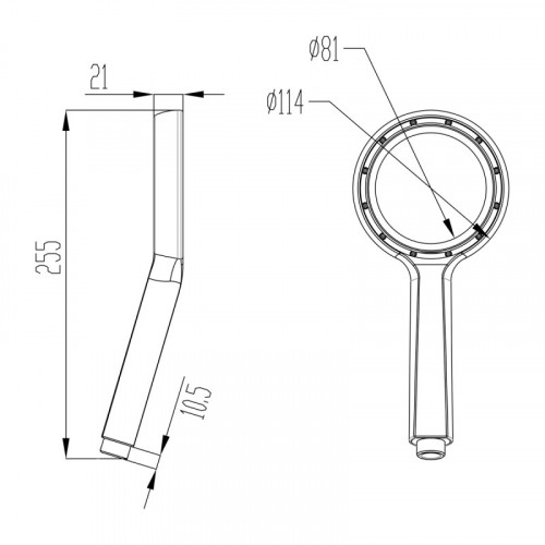 Душевая лейка Lemark LM0820C хром