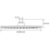 Верхний душ Aquanet Static AF330-84-R250B 261825 черный матовый