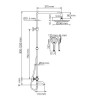 Душевая система WasserKRAFT A288.258.078.BM Thermo черная