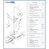 Душевая система WasserKRAFT A13302, 3-функц. лейкой, шлангом, насадка Ø 250 мм