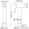 Комплект для биде WasserKRAFT A4651.271.057.136 хром