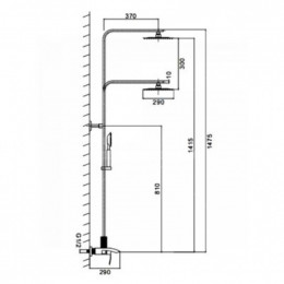 Душевая система Frap F24803