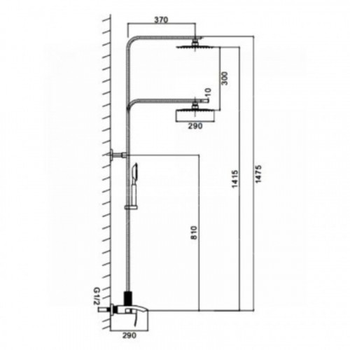 Душевая система Frap F24803