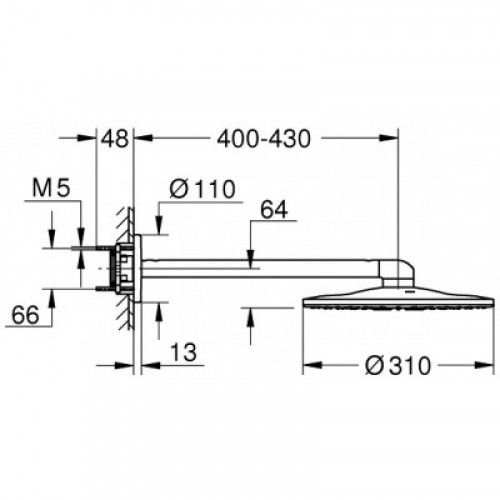 Верхний душ Grohe Rainshower 310 SmartActive 26475000