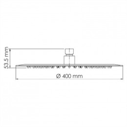 WasserKRAFT A117 Верхняя душевая насадка 9062535