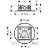 Верхний душ Hansgrohe Axor ShowerSolutions 35287000 хром