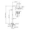 Душевая система WasserKRAFT A185.161.155.WM белая