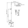 Душевая система WasserKRAFT A114.255.130.CB Thermo черный