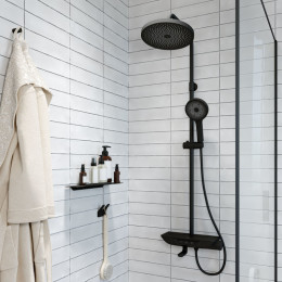 Душевая система Iddis SpaHome SPABLBTi06 матовый черный