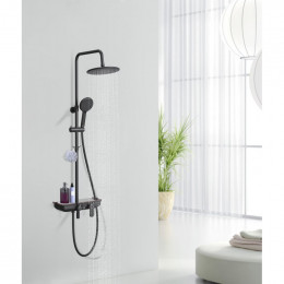Душевая система Lemark Tropic LM7012BL черный
