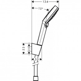 Душевой гарнитур Hansgrohe Crometta Vario 26691400 белый/хром